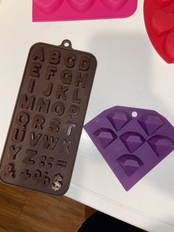 Alphabet silicone mold diamond mold (read description)