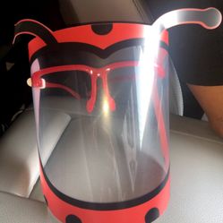 Kids Face Shield Ladybug