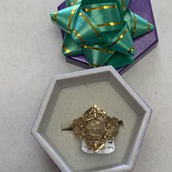 10k Zodiac Libra Ring Sz8