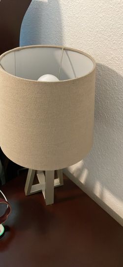 Tripod Table Lamp with Linen Shade
