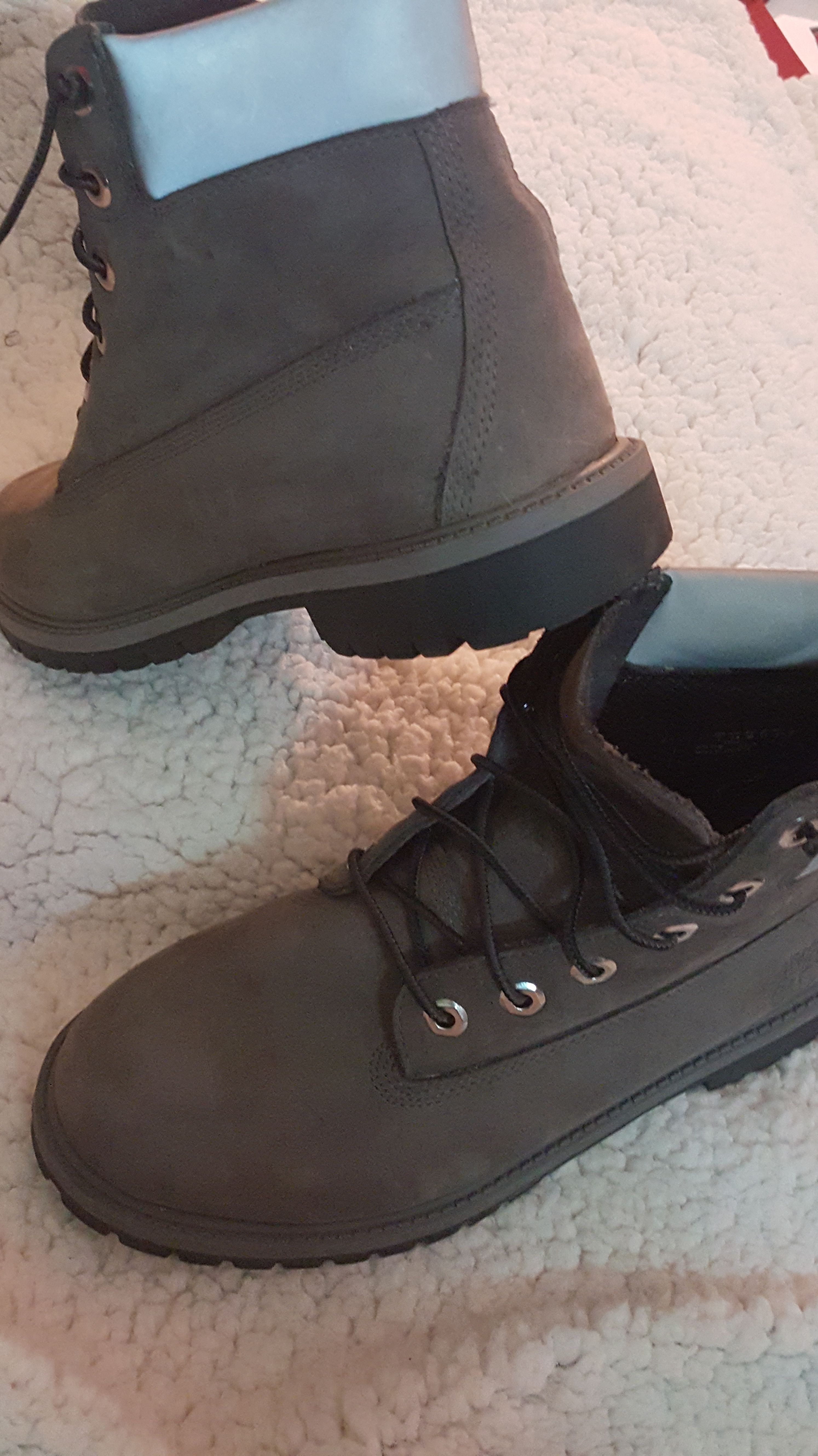 Grey Timberland boots size7
