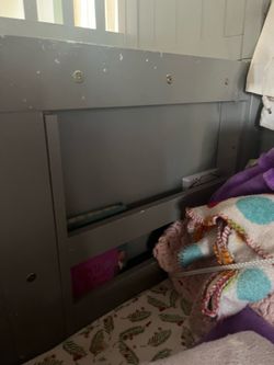 Bunk bed with trundle bed and drawers