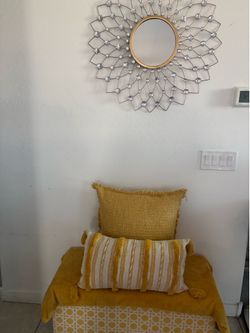 gold  ottoman