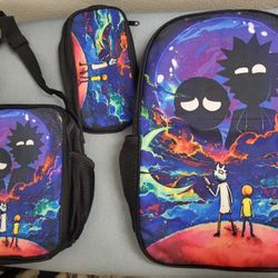 Backpack With Lunch Bag And Pancil Case