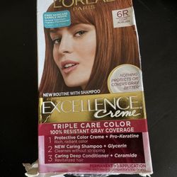 L’oreal  Excellence Cream 6R Light Auburn Hair Color 