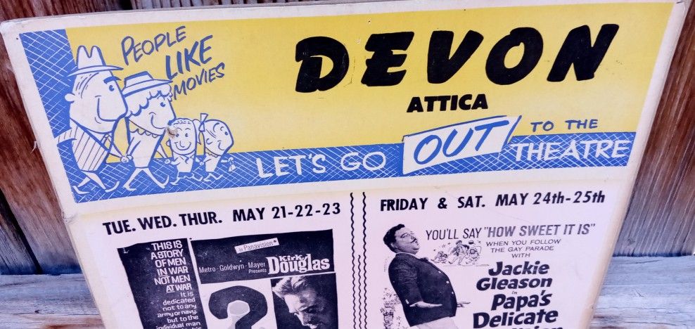 1963 Devon Attica Movie Poster Memorial Weekend