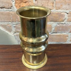 Beautiful brass cylinder Vase made in Holland