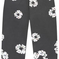 Denim Tears- Rhinestone Cotton Wreath Sweatpants