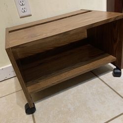 Rolling printer Table  (Easy to Pull And Push Undervtue Work Desk)