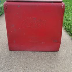 Antique Metal Coca-Cola Cooler