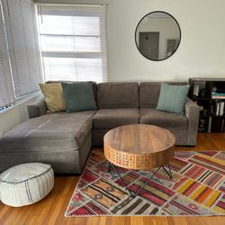 Sectional sofa queen sleeper with storage