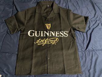 Guinness Button Up Dressy Shirt L XL XXL
