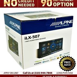 Alpine ILX Series Touchscreen Car Stereo Double Din Wireless Apple Carplay & Android Auto Bluetooth USB Am Fm YouTube Netflix HDMI Equalizer ILX-507 