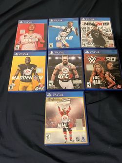 PS4 7 sport game lot
