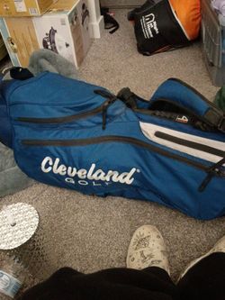 Golf clubs and bag