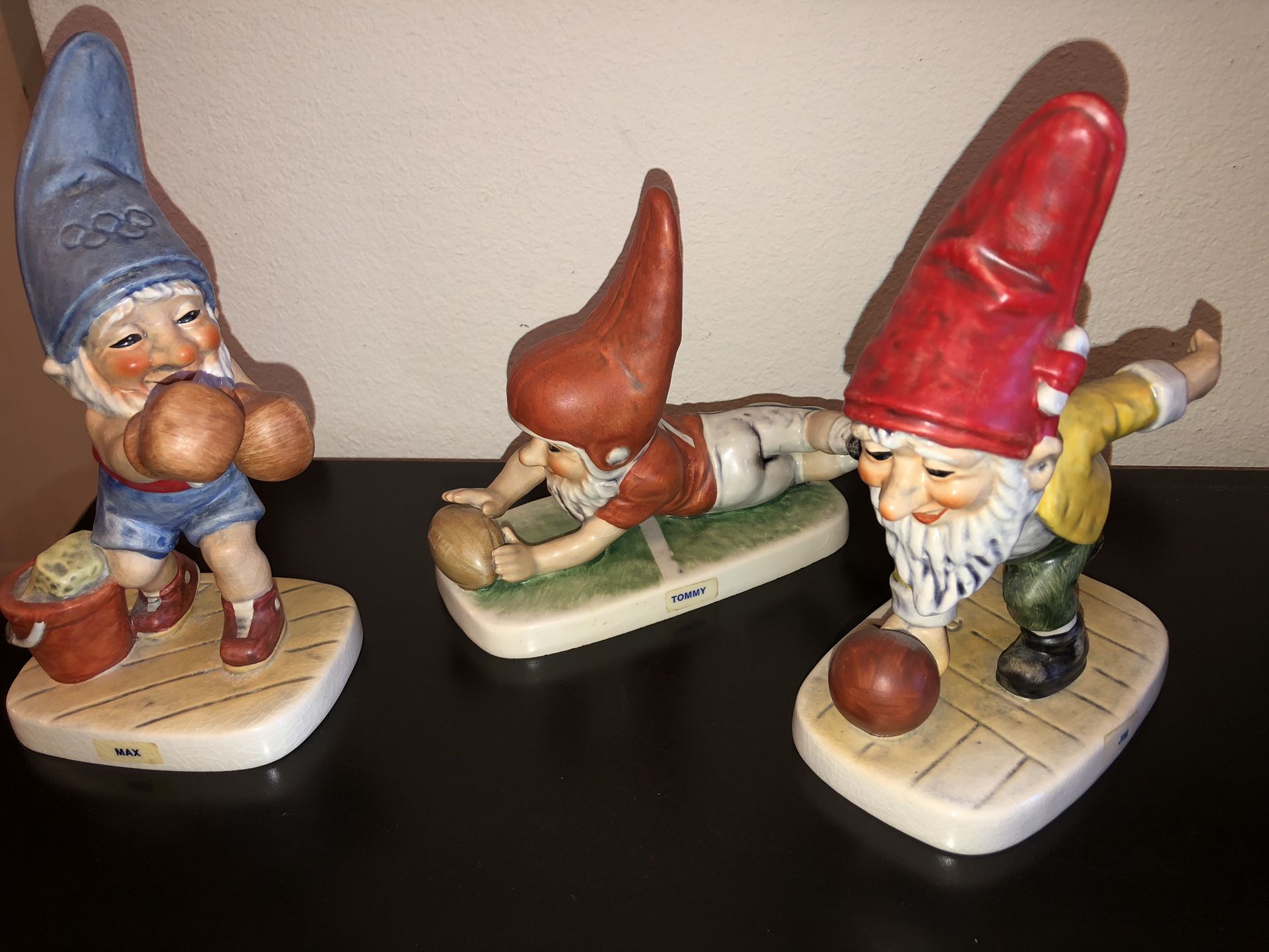 Co-Boy “Sports” Figures, Boxer, Bowler, Football