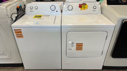Amana Washer & Gas Dryer Set Read Description