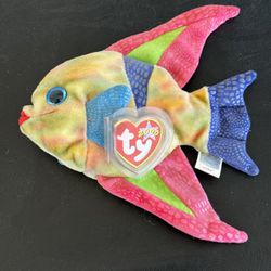 TY Beanie Baby Fish Named Aruba 
