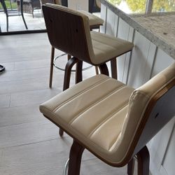 5 , Island Bar Stools Light Beige  