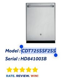 GE Cafe Dishwasher