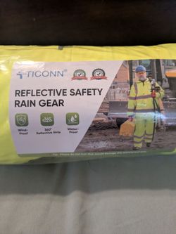 Reflective safety rain gear