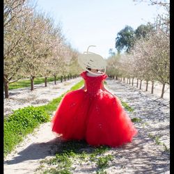 Red quince dres