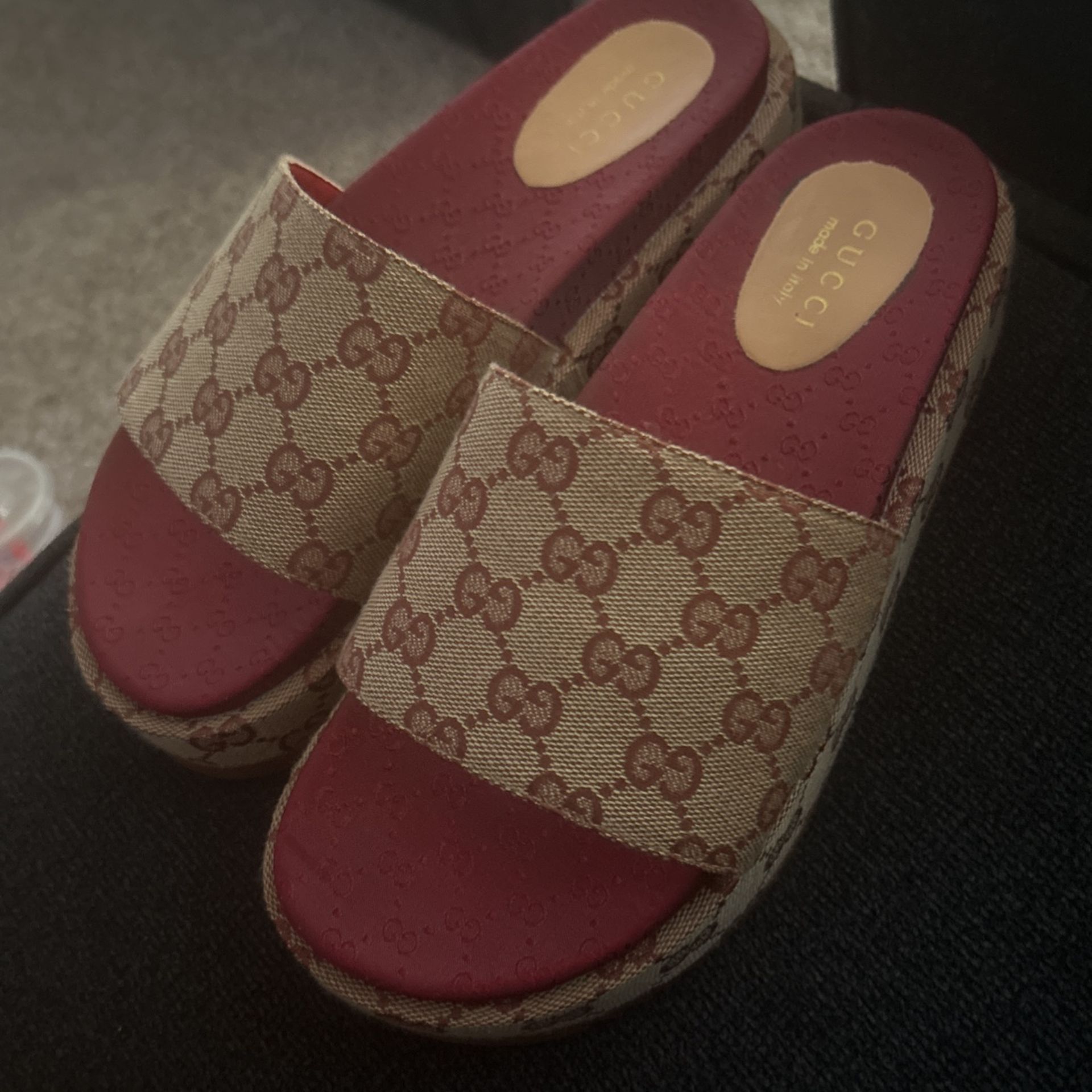 Gucci Angelina Platform Slides