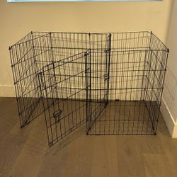 Large Dog Bed And Fence 