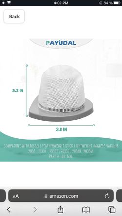 Filters For Stick Vacuum Cleaner, Pack Of 5 