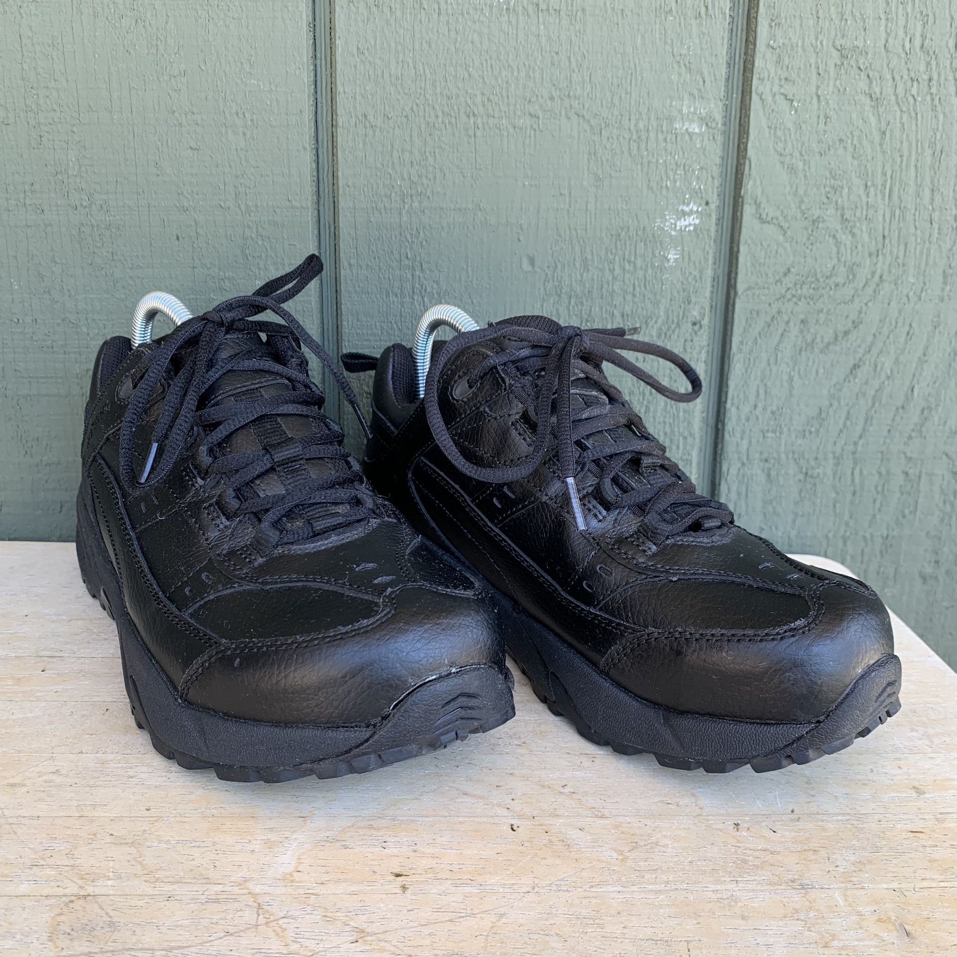 Red Wing ASTM F2413-05 Black Leather Steel Toe Work Shoes Boots Womens Sz 9 B