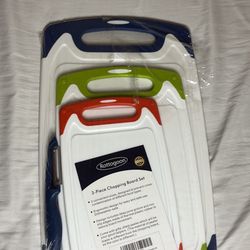 Rottogoon 3 in 1 Chopping Board Set with Storage Rack and Peeler