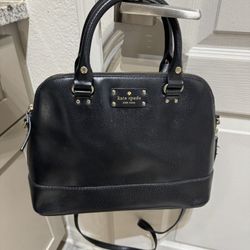 Kate Spade Black Leather Crossbody Purse