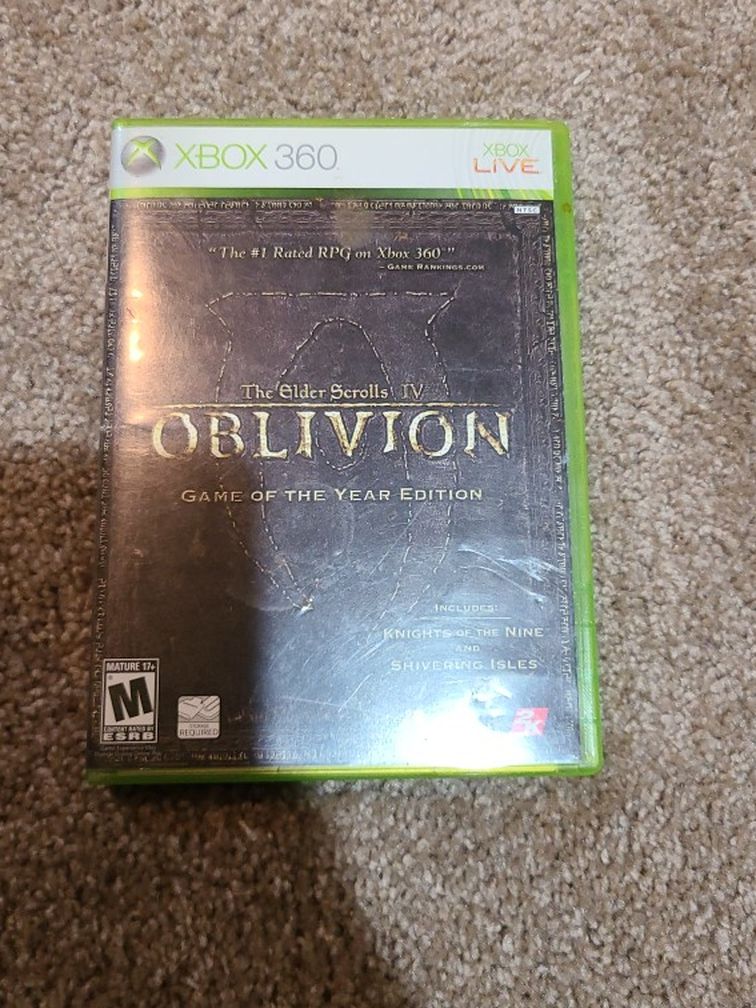 Oblivion Xbox 360 Game Of The Year Edition