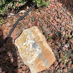 25-40 Pound Landscaping rock Topped With Small Clear And Gold Colored Crystal Shards