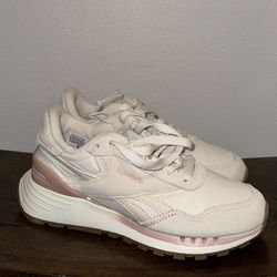 Pink And White Reebok Sneakers 