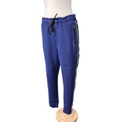 Aero 87 Blue Stripe Tech Fleece Jogger Men’s Sweatpants Sz M