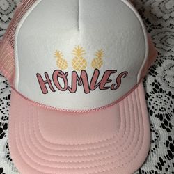 Pink And White Homies Hat