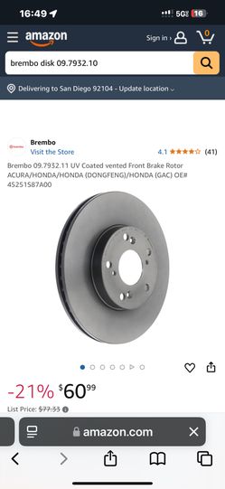 Acura Front Disk Win Box