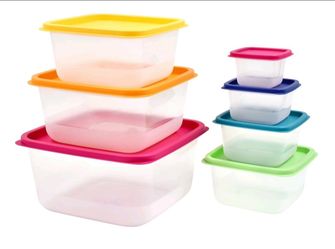 Plastic Food Storage Container Set with Lids