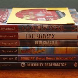 Ps2 Games Bundle Special God Of War Final Fantasy Metal Gear Solid 2 