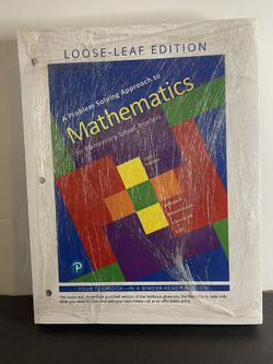 A Problem Solving Approach To Mathematics.