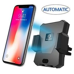 Car Wireless Charger Smart Automatic Induction Phone Holder With Car USB