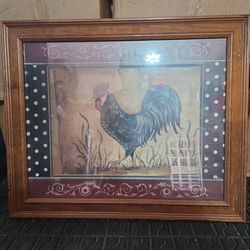 Rooster wall deco