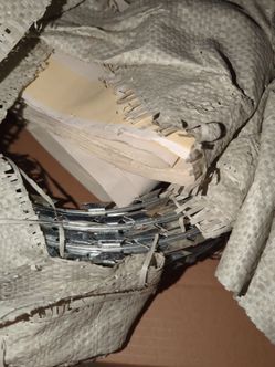 Spool of razor wire