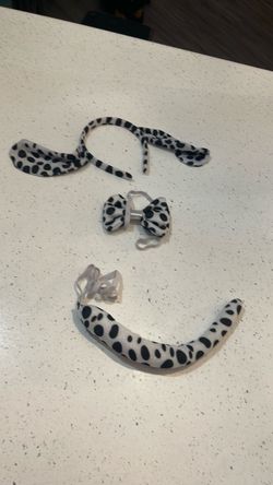 Black and white spotted Halloween costume