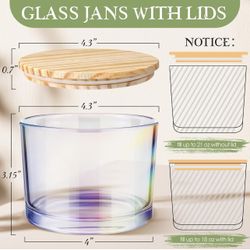 Servette Home 18oz Tumbler, Coffee Cloud Mug Cup With 16oz 3 Wick Candle Jars (4 Jars)