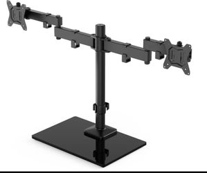 HUANUO Dual Monitor Stand Freestanding Height Adjustable HNCM24