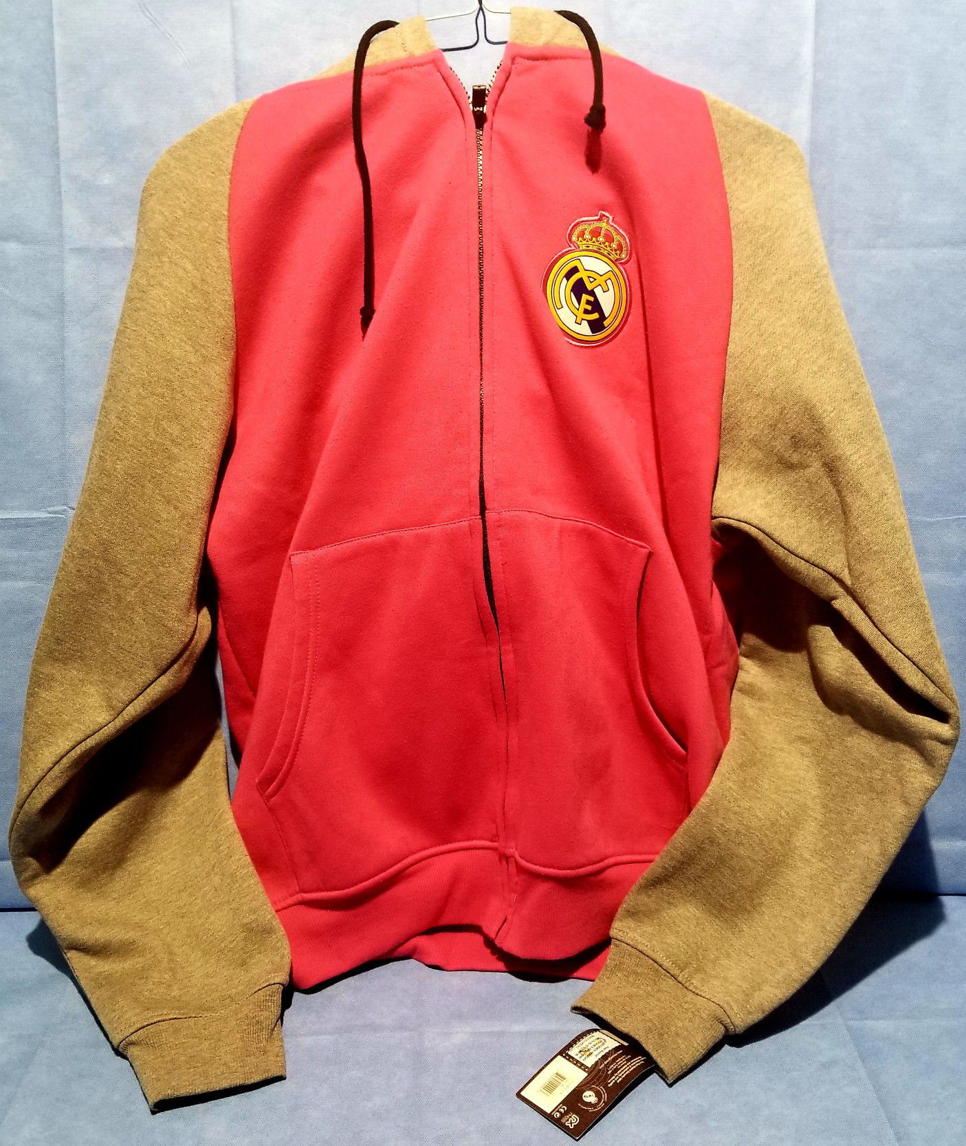 New Real Madrid hoodie jacket pink size XL