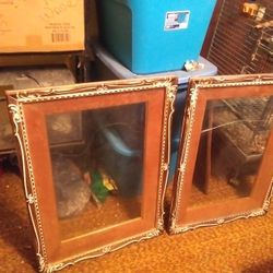 Big 1940 Frames With Glass. 2 Of Them .like New