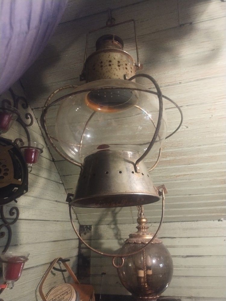 Glass Globe Railroad Lantern